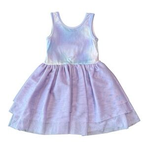 Old Navy purple and blue tie dye tulle dress